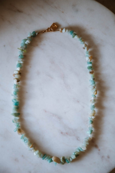 Āsa necklace — Aquamarine