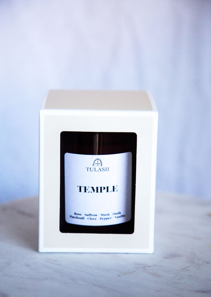 Temple scented candle