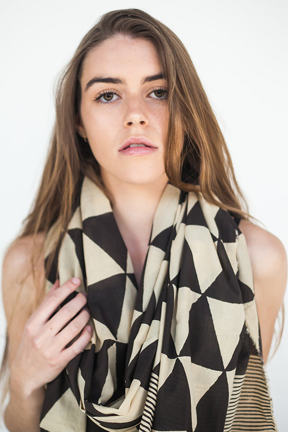 Drishti block print scarf